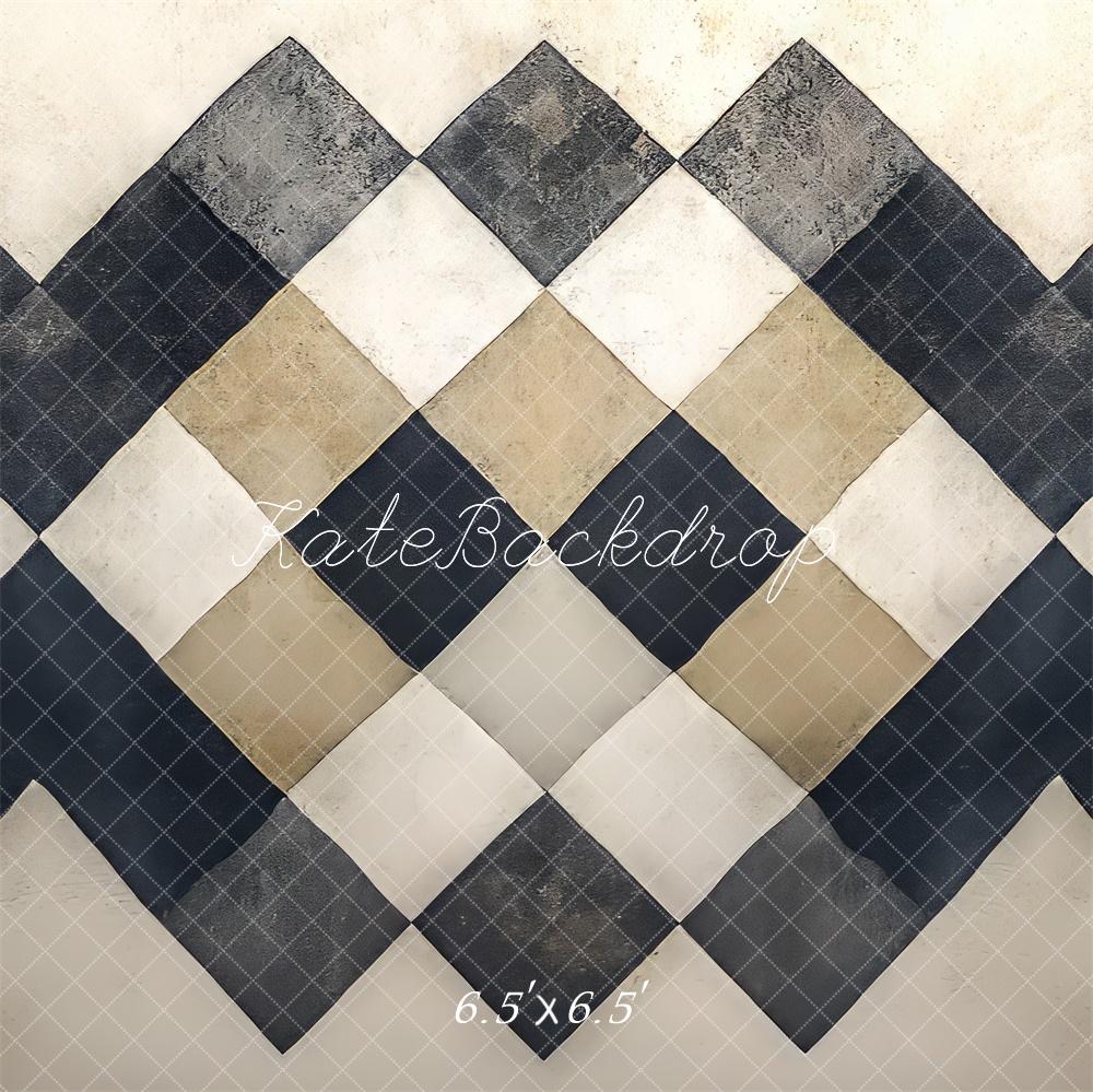 Kate Vintage Checkered Floor Backdrop Designed by Mini MakeBelieve - Image 2