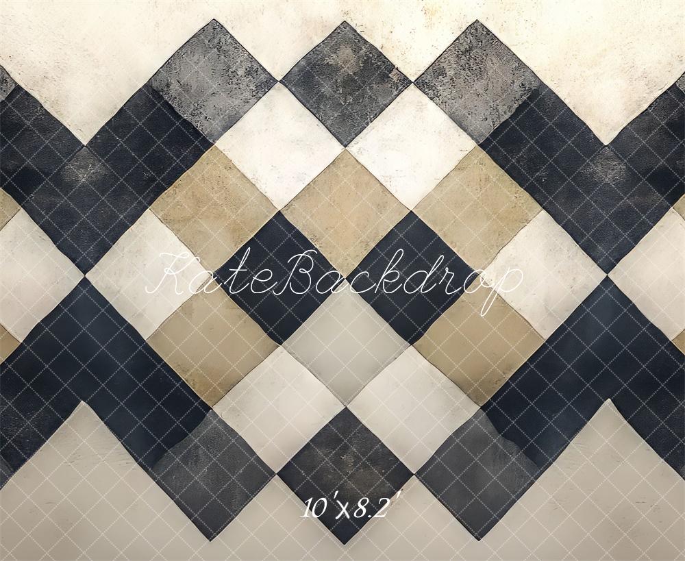 Kate Vintage Checkered Floor Backdrop Designed by Mini MakeBelieve - Image 5