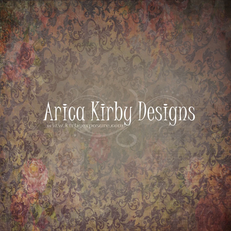 Kate Vintage Dark Floral Wall Backdrop designed by Arica Kirby - Image 2