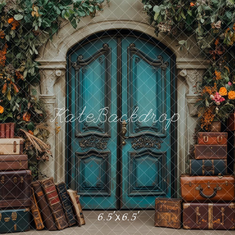 Kate Vintage Enchanted Garden Door Luggage Backdrop Designed by Patty Robert - Image 3
