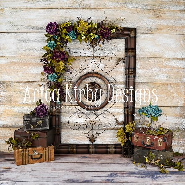 Kate Vintage Floral Traveler Backdrop designed by Arica Kirby - Image 2