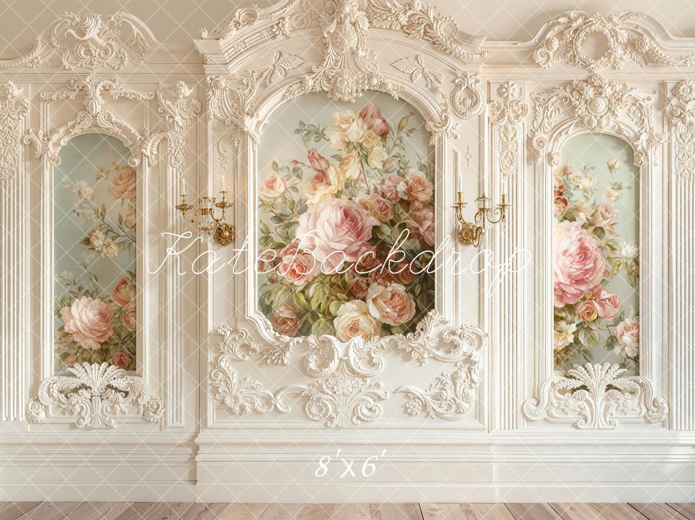 Kate Vintage Floral Wall Panel Backdrop Designed by Emetselch - Image 6