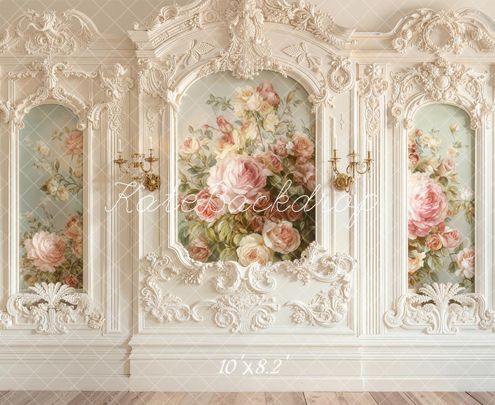Kate Vintage Floral Wall Panel Backdrop Designed by Emetselch - Image 9