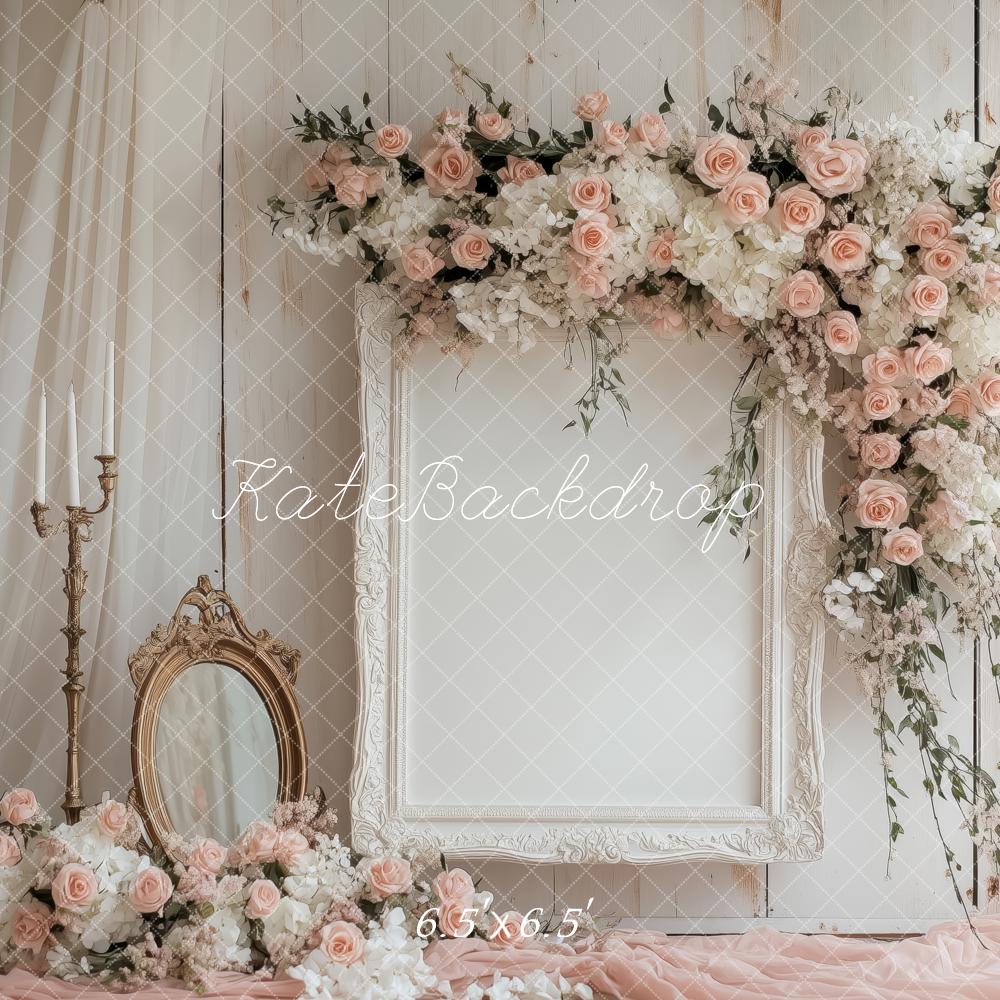 Kate Vintage Flower Mirror Backdrop Designed by Patty Robert - Image 5