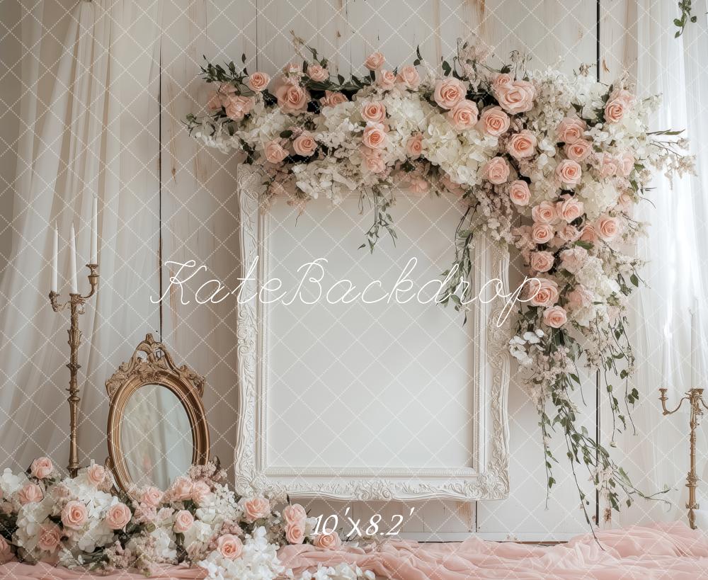 Kate Vintage Flower Mirror Backdrop Designed by Patty Robert - Image 6