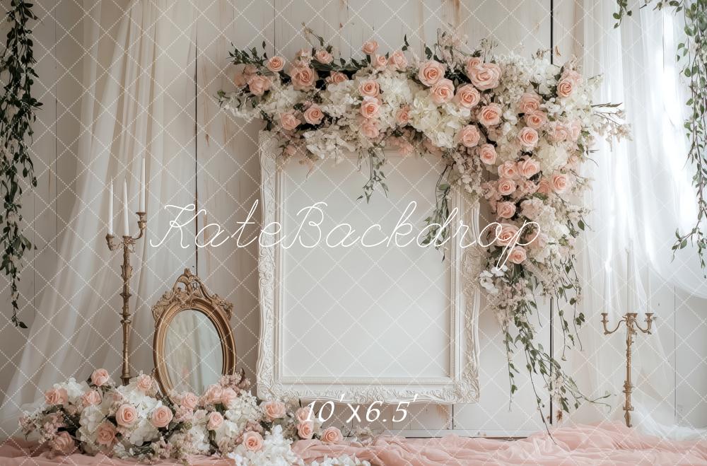 Kate Vintage Flower Mirror Backdrop Designed by Patty Robert - Image 8