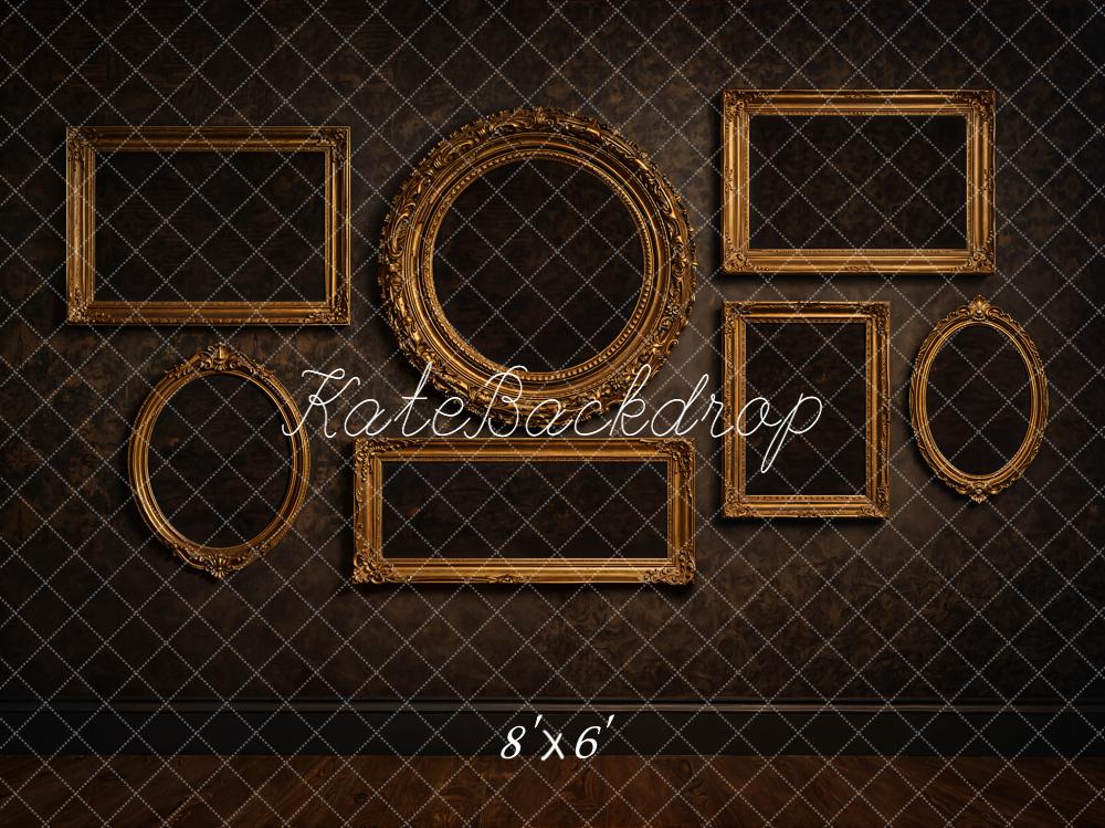Kate Vintage Frames Brown Wall Backdrop Designed by Emstselch - Image 3