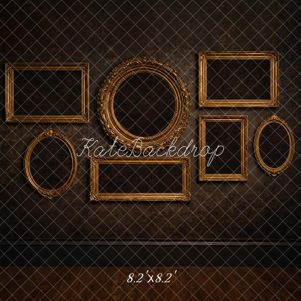 Kate Vintage Frames Brown Wall Backdrop Designed by Emstselch - Image 5
