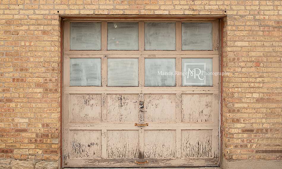 Kate Vintage Garage Door Backdrop Designed by Mandy Ringe Photography