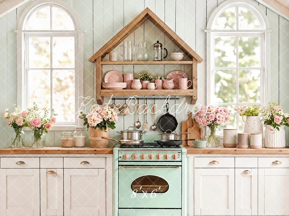 Kate Spring Vintage Kitchen Shelf Backdrop Designed by Emstselch - Image 3