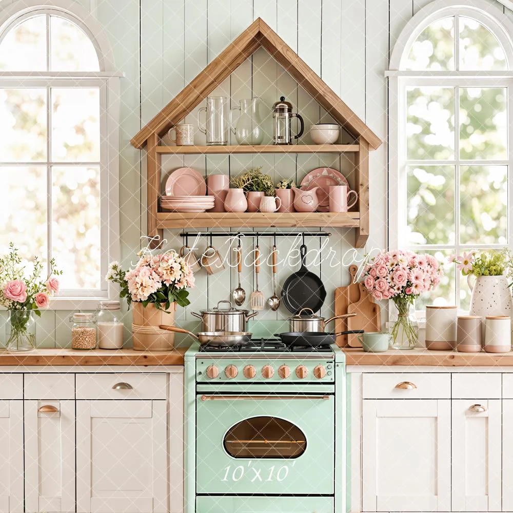 Kate Spring Vintage Kitchen Shelf Backdrop Designed by Emstselch - Image 7