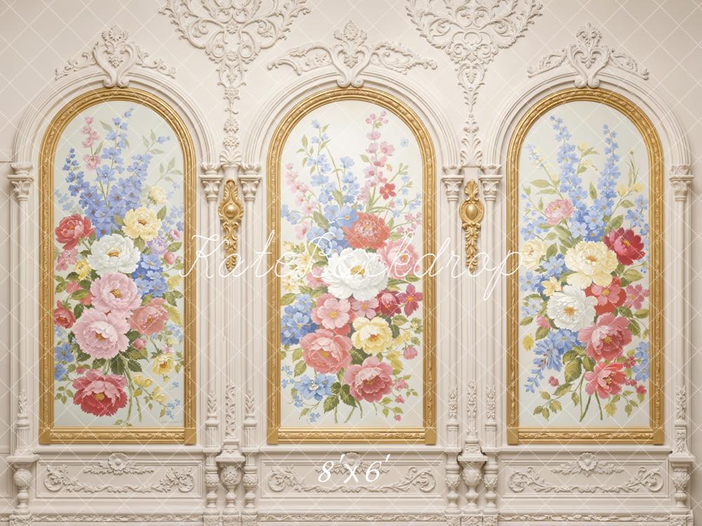 Kate Vintage Ornate Floral Arch Backdrop Designed by Emstselch - Image 3