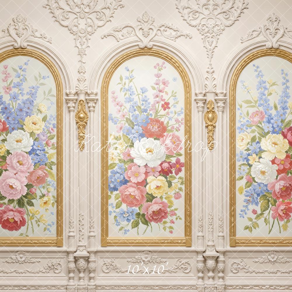 Kate Vintage Ornate Floral Arch Backdrop Designed by Emstselch - Image 7
