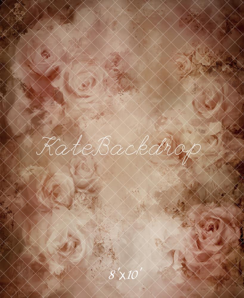 Kate Vintage Roses Abstract Texture Fleece Backdrop Designed by Emetselch - Image 3