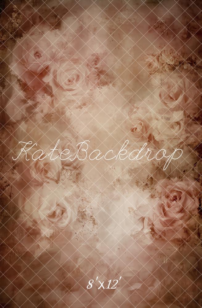 Kate Vintage Roses Abstract Texture Fleece Backdrop Designed by Emetselch - Image 4
