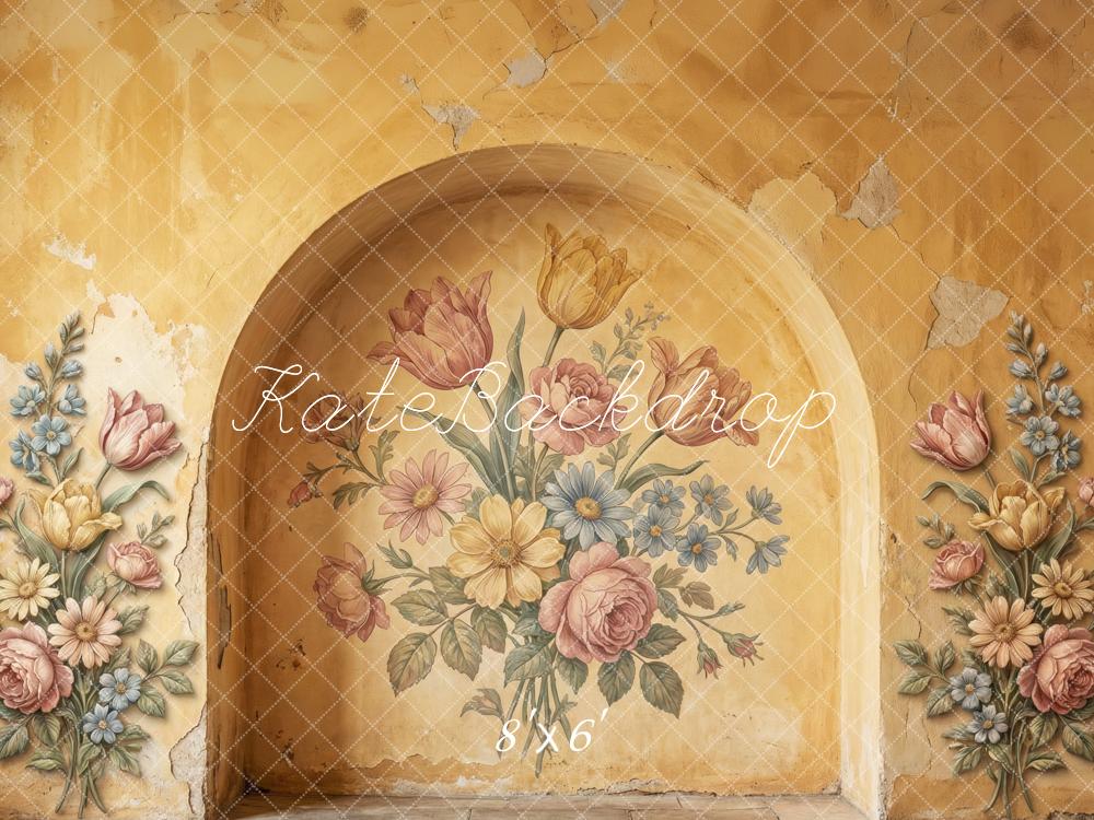 Kate Vintage Wall Arch Floral Mural Backdrop Designed by Patty Robert - Image 3