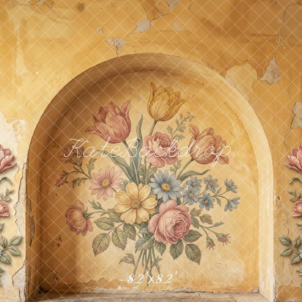 Kate Vintage Wall Arch Floral Mural Backdrop Designed by Patty Robert - Image 5