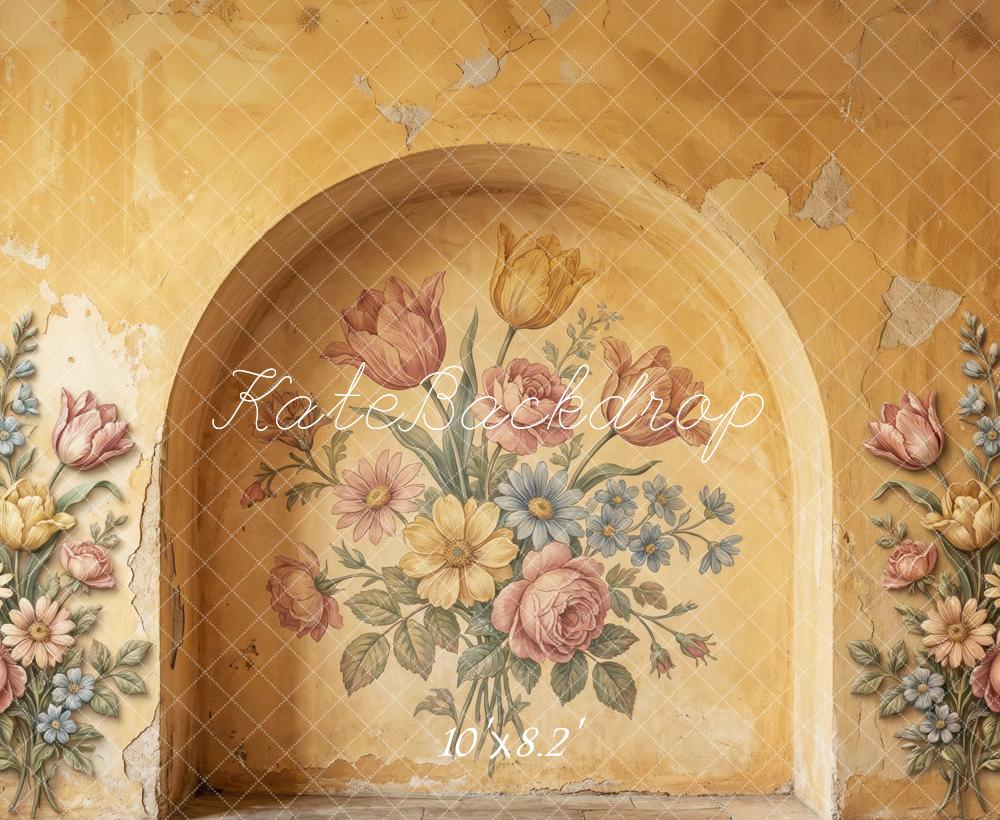Kate Vintage Wall Arch Floral Mural Backdrop Designed by Patty Robert - Image 6