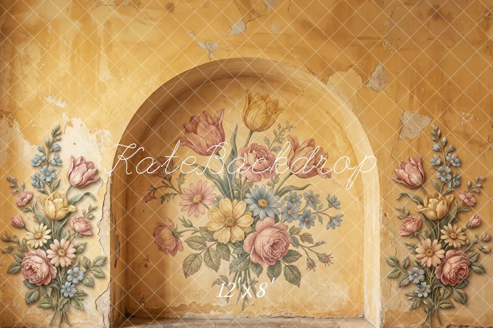 Kate Vintage Wall Arch Floral Mural Backdrop Designed by Patty Robert - Image 8
