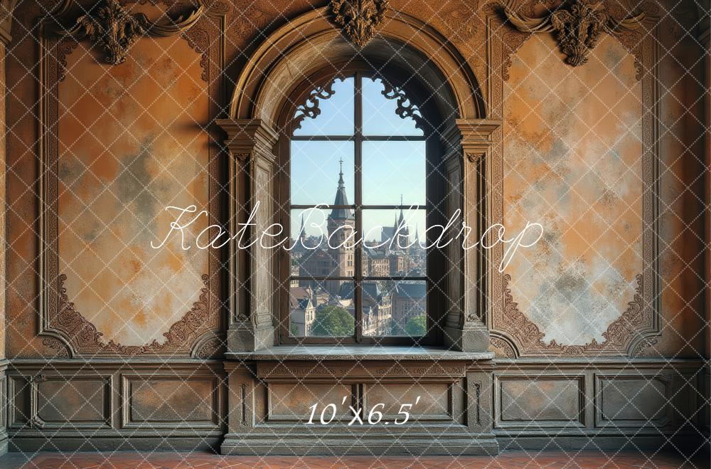 Kate Vintage Wall Arched Window Backdrop Designed by Laura Bybee - Image 4