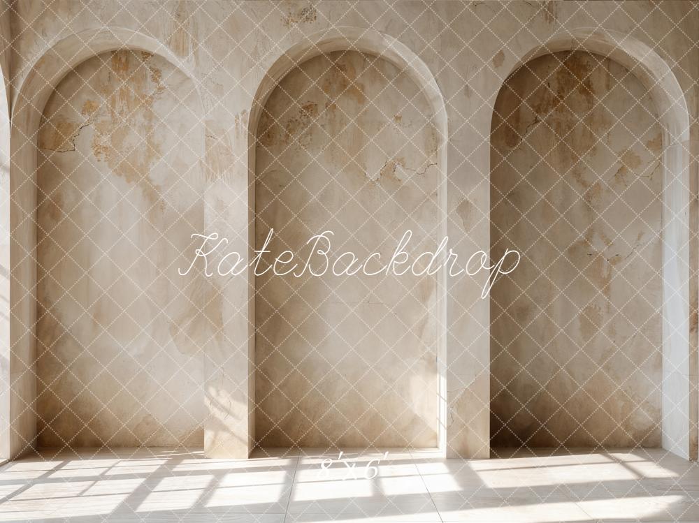 Kate Boho Vintage Wall Arched Windows Backdrop Designed by Emetselch - Image 3