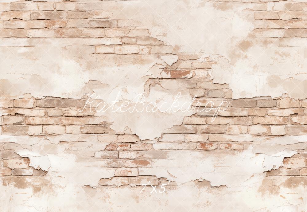 Kate Vintage Wall Brick Texture Backdrop Designed by Kate Image