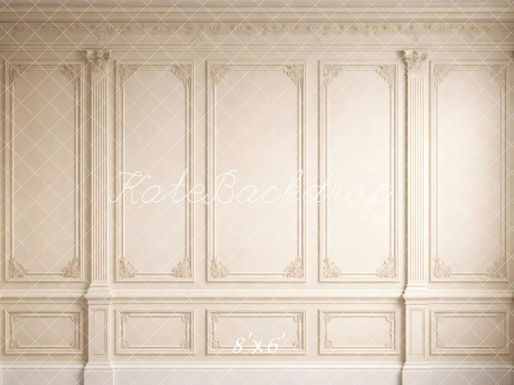 Kate Vintage Wall Cream Moulding Backdrop Designed by Vertigo Productions - Image 3