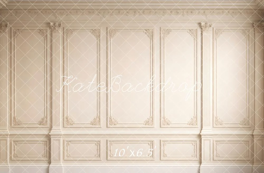 Kate Vintage Wall Cream Moulding Backdrop Designed by Vertigo Productions - Image 4