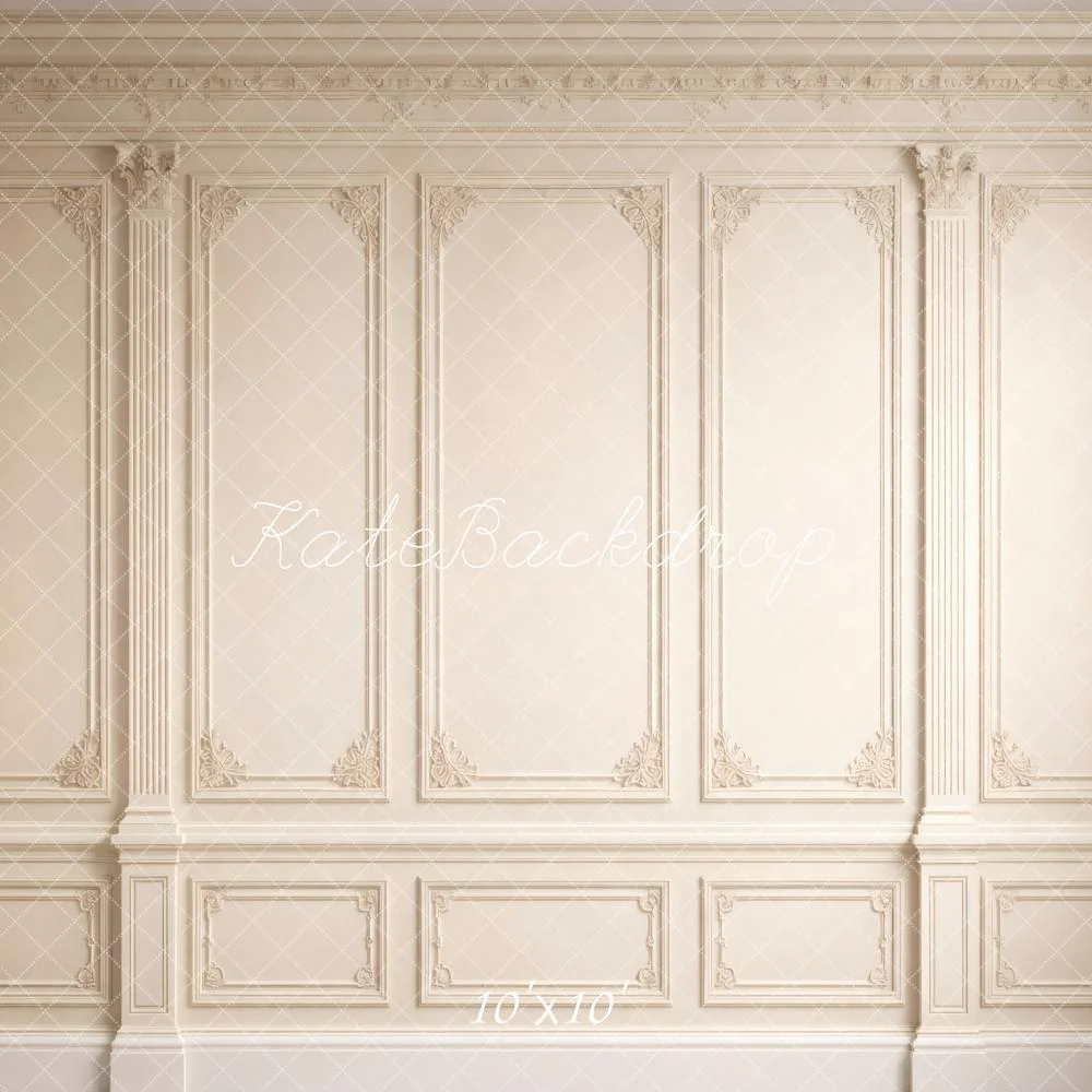 Kate Vintage Wall Cream Moulding Backdrop Designed by Vertigo Productions - Image 7