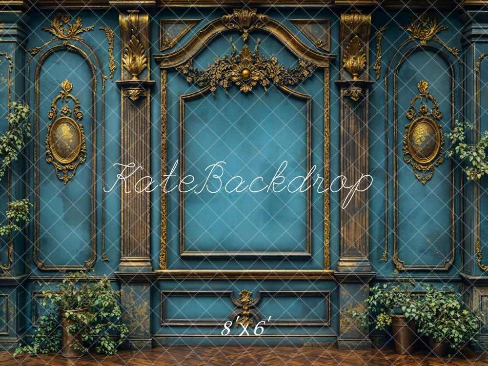 Kate Vintage Wall Elegant Blue Backdrop Designed by Emetselch - Image 3