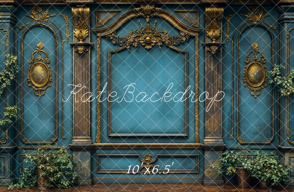 Kate Vintage Wall Elegant Blue Backdrop Designed by Emetselch - Image 4