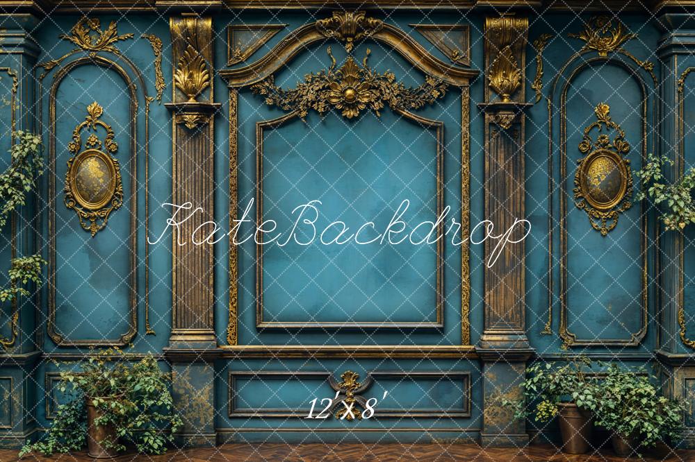 Kate Vintage Wall Elegant Blue Backdrop Designed by Emetselch - Image 6