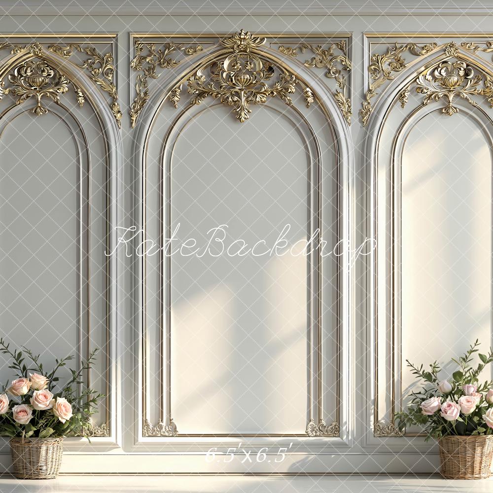 Kate Vintage Wall Gold Arch Backdrop Designed by Mini MakeBelieve - Image 2