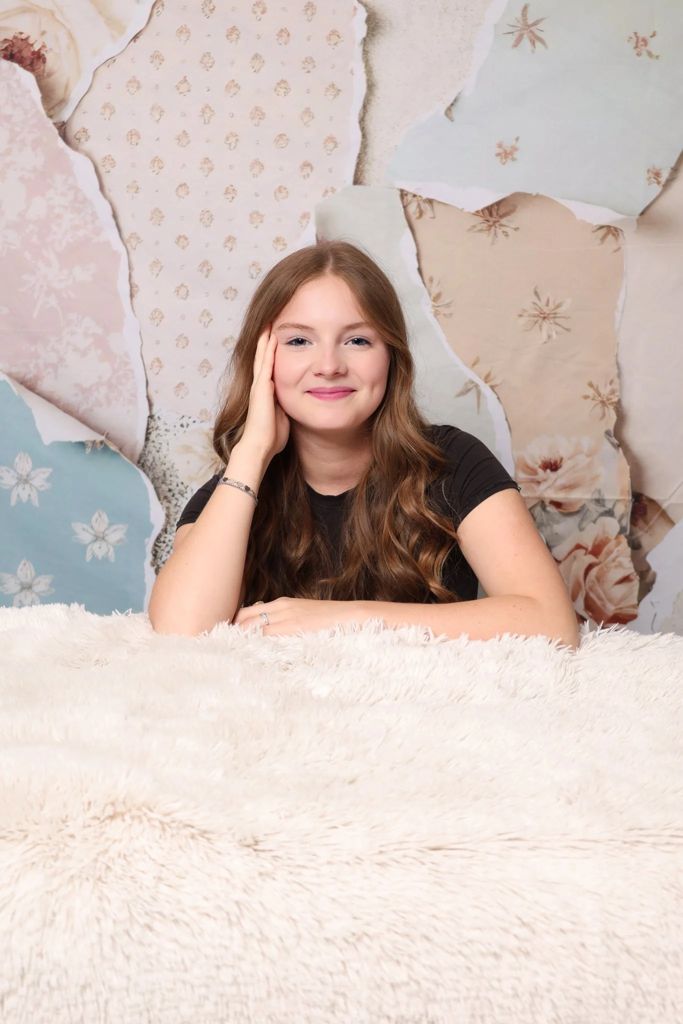 Kate Vintage Wall Peeling Floral Pastel Backdrop Designed by Mini MakeBelieve - Image 3