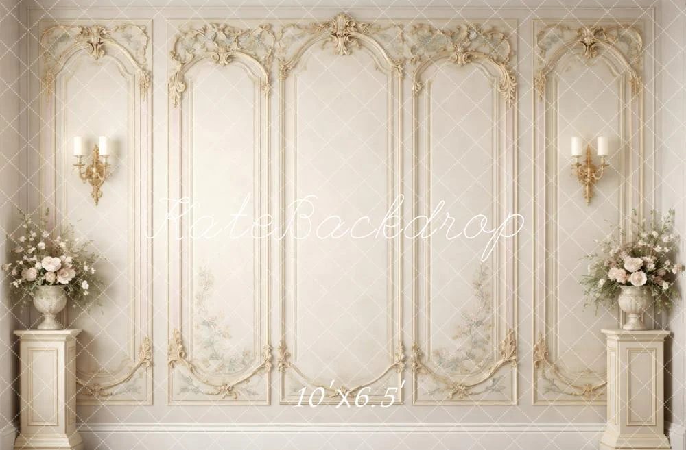 Kate Vintage Wall Sconces Ivory Backdrop Designed by Vertigo Productions - Image 4