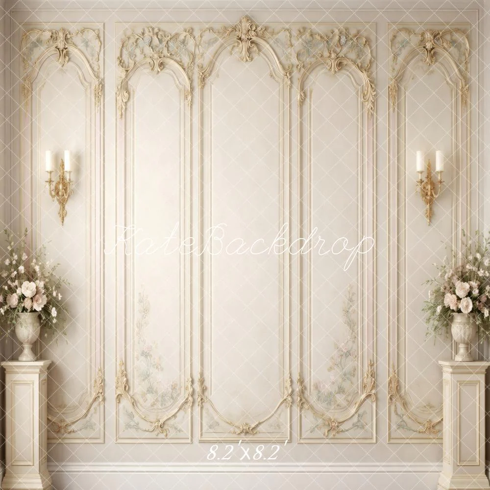 Kate Vintage Wall Sconces Ivory Backdrop Designed by Vertigo Productions - Image 5