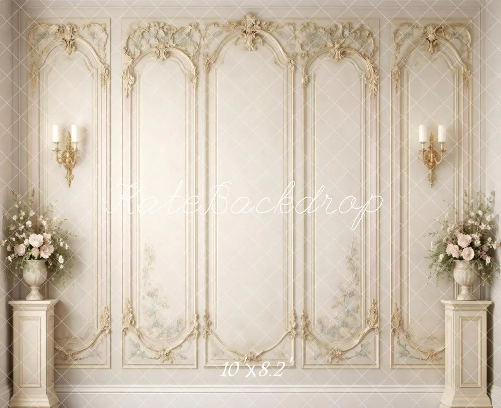 Kate Vintage Wall Sconces Ivory Backdrop Designed by Vertigo Productions - Image 6
