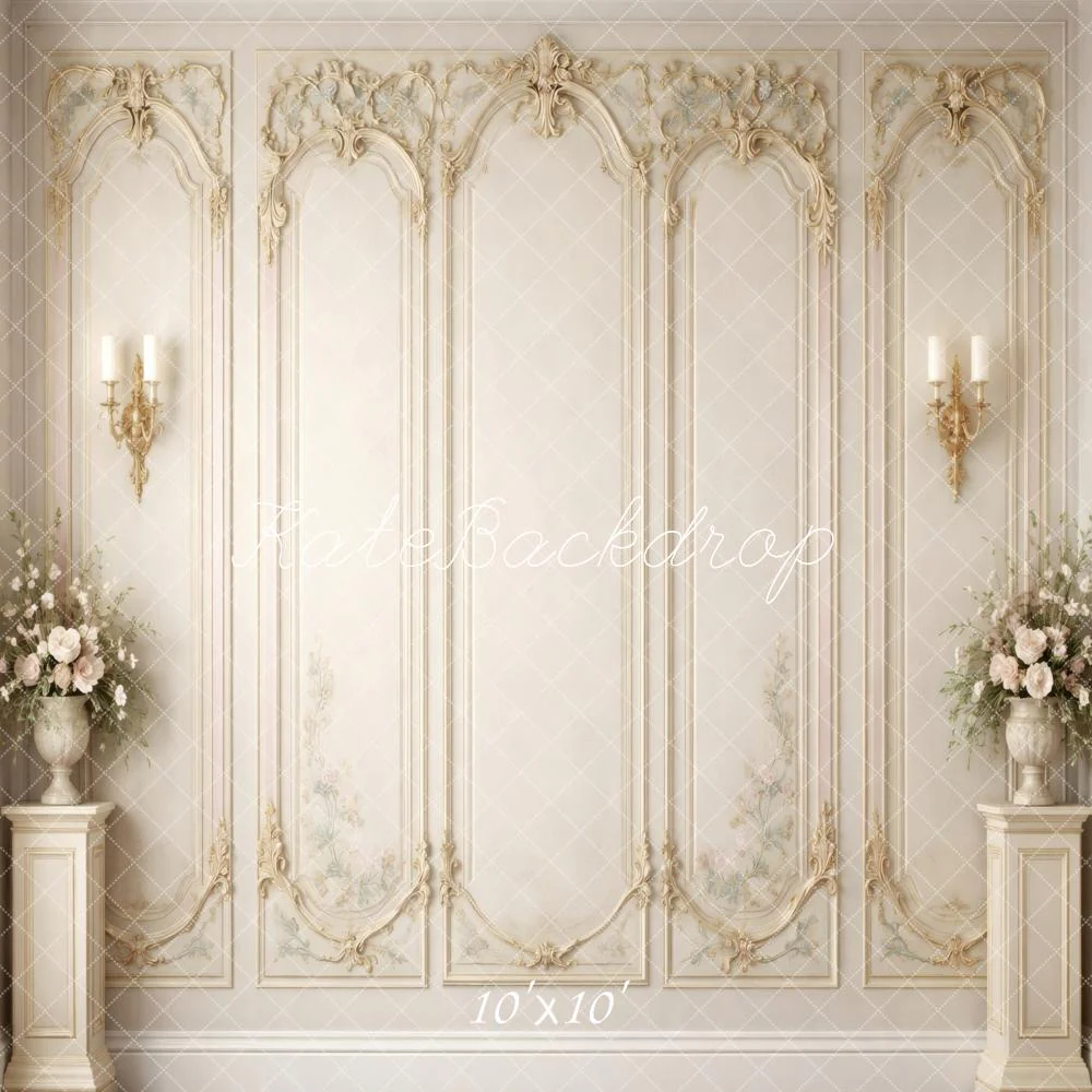 Kate Vintage Wall Sconces Ivory Backdrop Designed by Vertigo Productions - Image 7