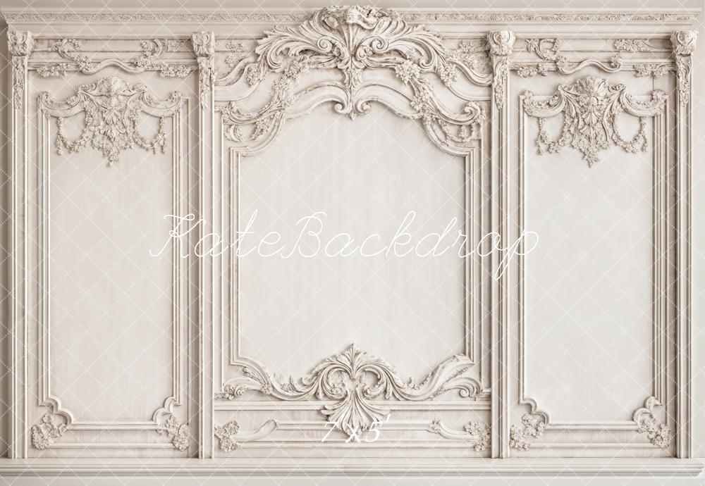 Kate Vintage White Elegant Wall Backdrop Designed by Emetselch - Image 2