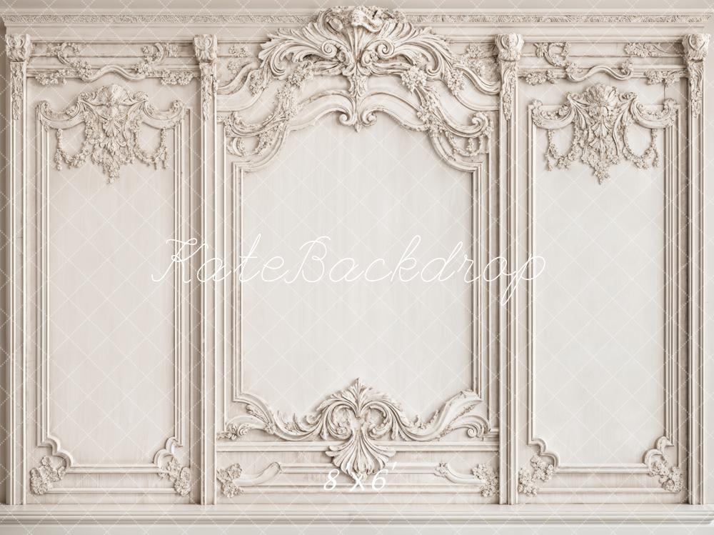 Kate Vintage White Elegant Wall Backdrop Designed by Emetselch - Image 6