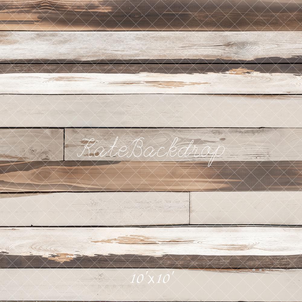 Kate Vintage Wood Planks Neutral Backdrop Designed by Emetselch - Image 7