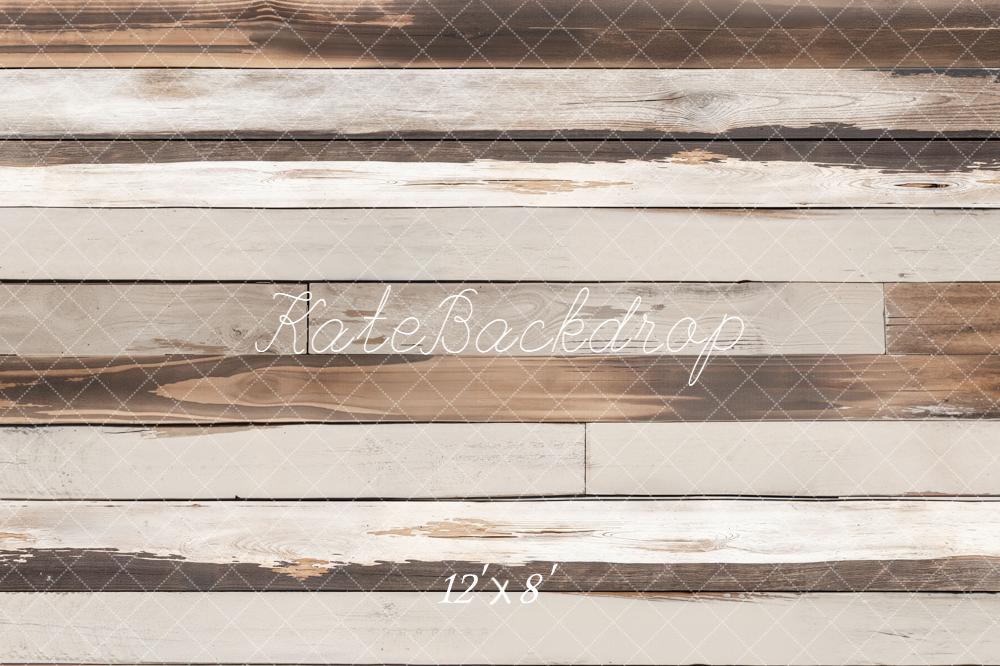 Kate Vintage Wood Planks Neutral Backdrop Designed by Emetselch - Image 9