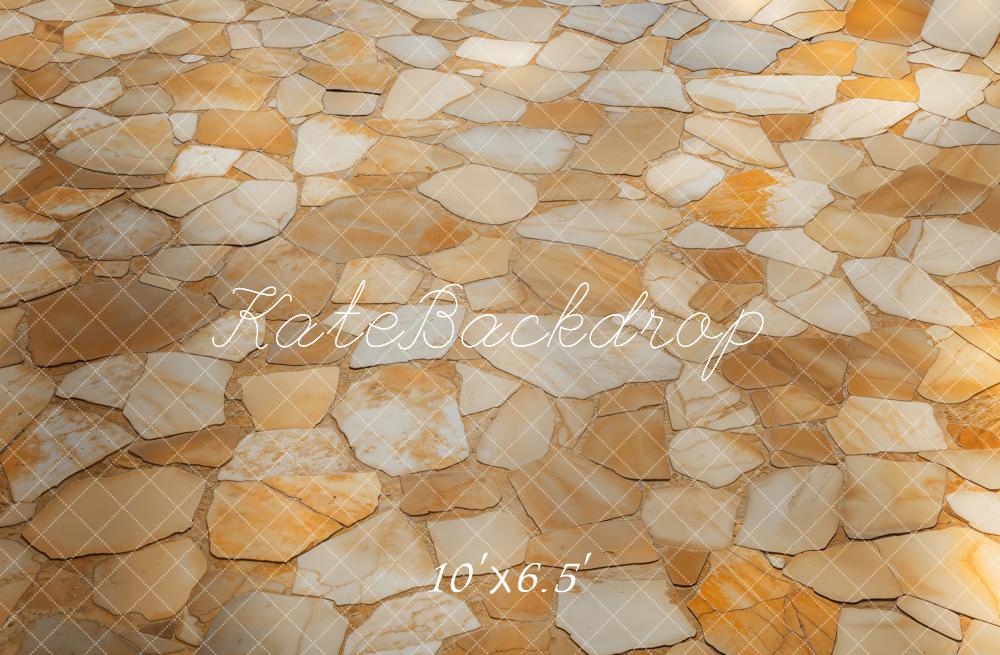 Kate Warm Yellow Stone Texture Floor Backdrop Designed by Kate Image - Image 4