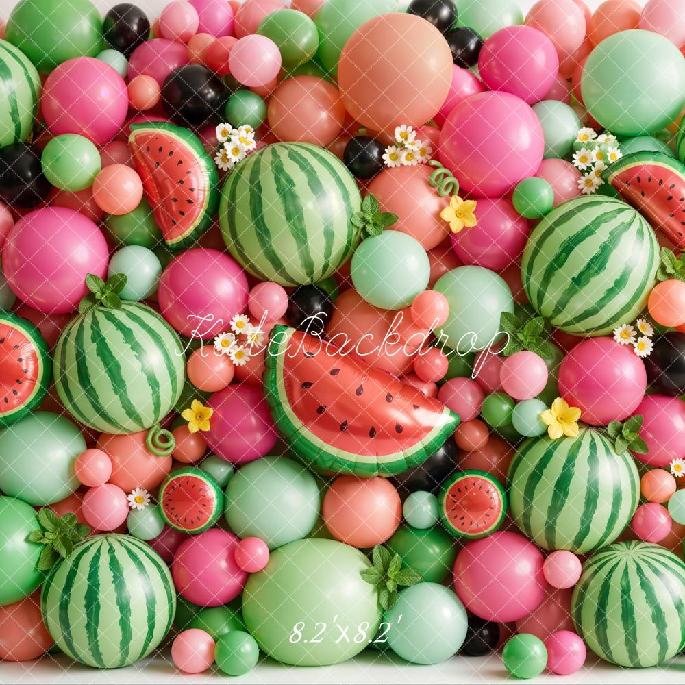 Kate Watermelon Balloons Colourful Backdrop Designed by Emetselch - Image 5