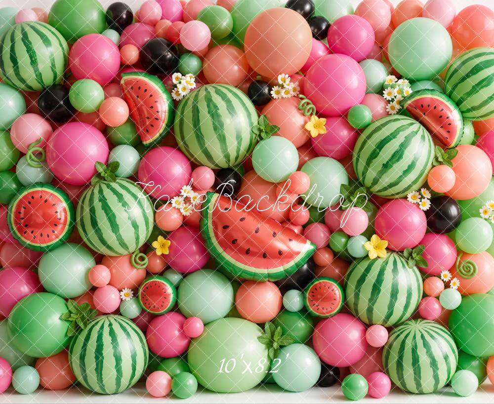 Kate Watermelon Balloons Colourful Backdrop Designed by Emetselch - Image 6
