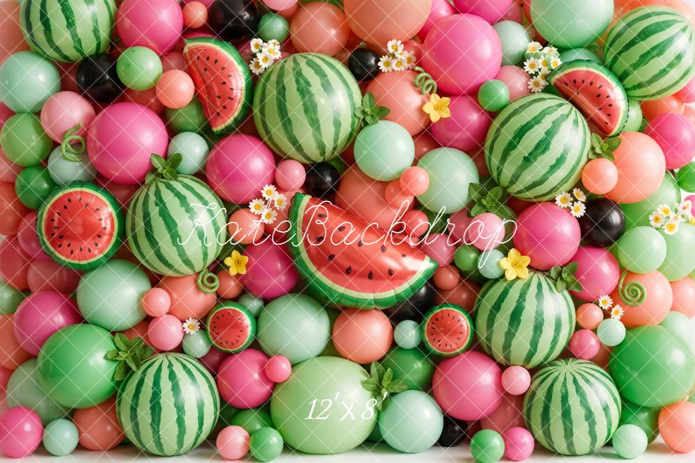 Kate Watermelon Balloons Colourful Backdrop Designed by Emetselch - Image 8