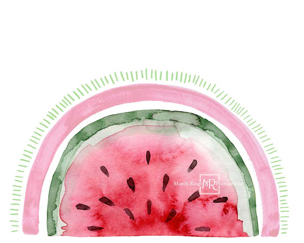 Kate Watermelon Rainbow Backdrop Designed by Mandy Ringe Photography - Image 3