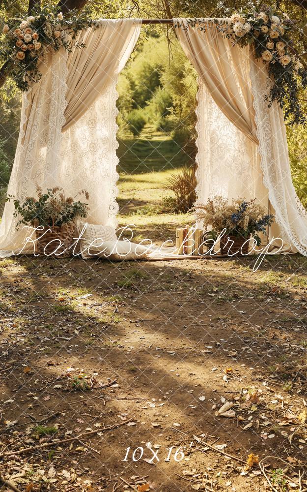 Kate Wedding Arch Lace Curtains Backdrop Designed by Emetselch - Image 11
