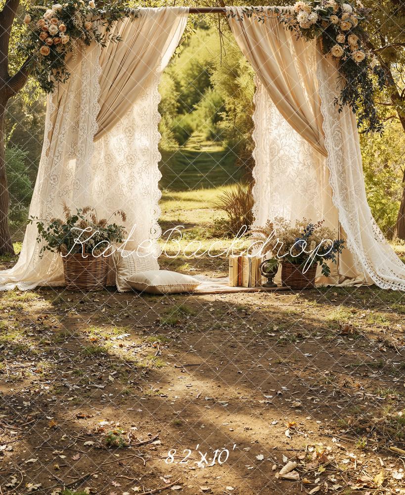 Kate Wedding Arch Lace Curtains Backdrop Designed by Emetselch - Image 6