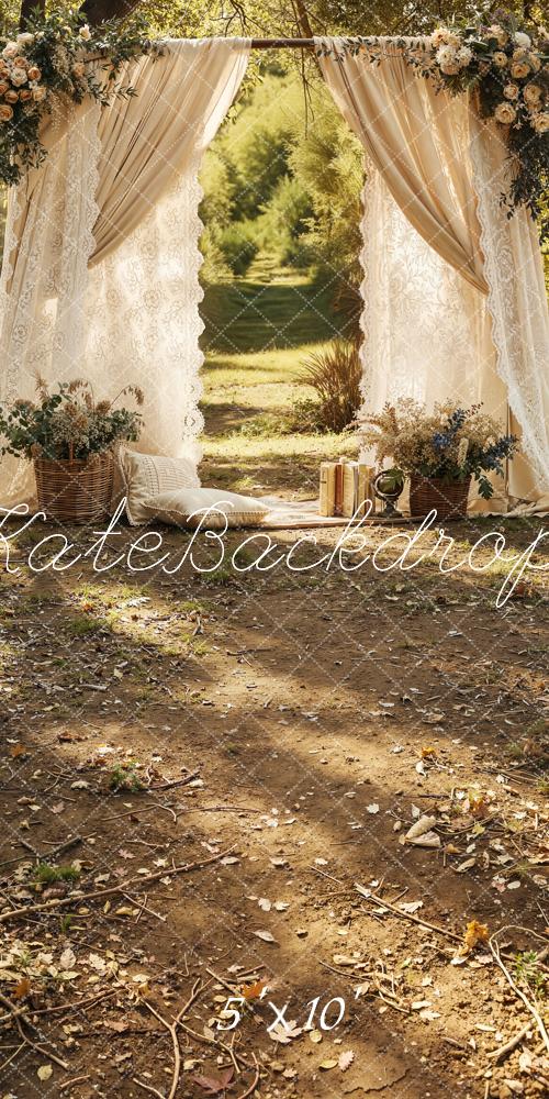 Kate Wedding Arch Lace Curtains Backdrop Designed by Emetselch - Image 9